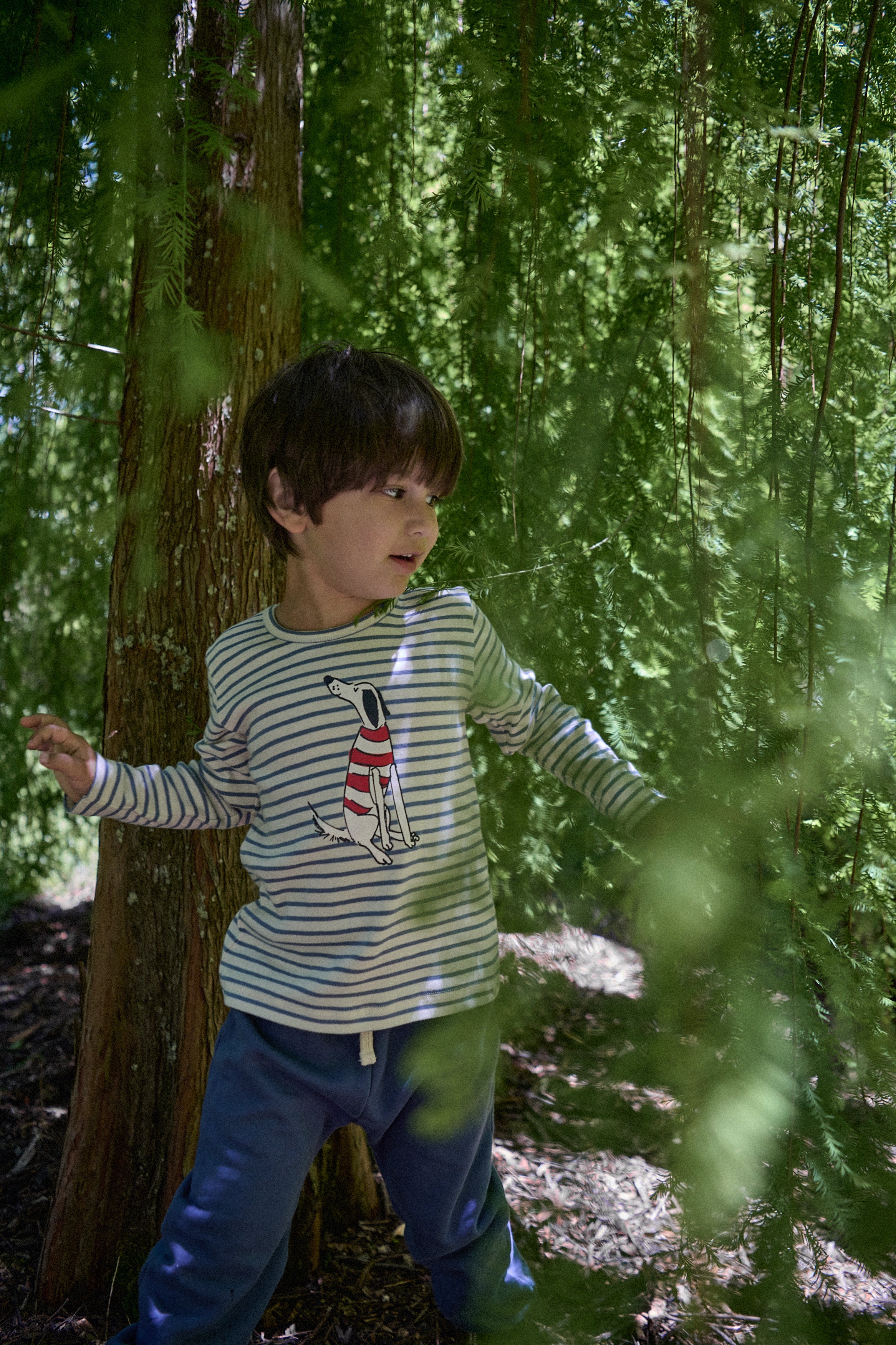 Long Sleeve River Tee - Best Friend Stripe