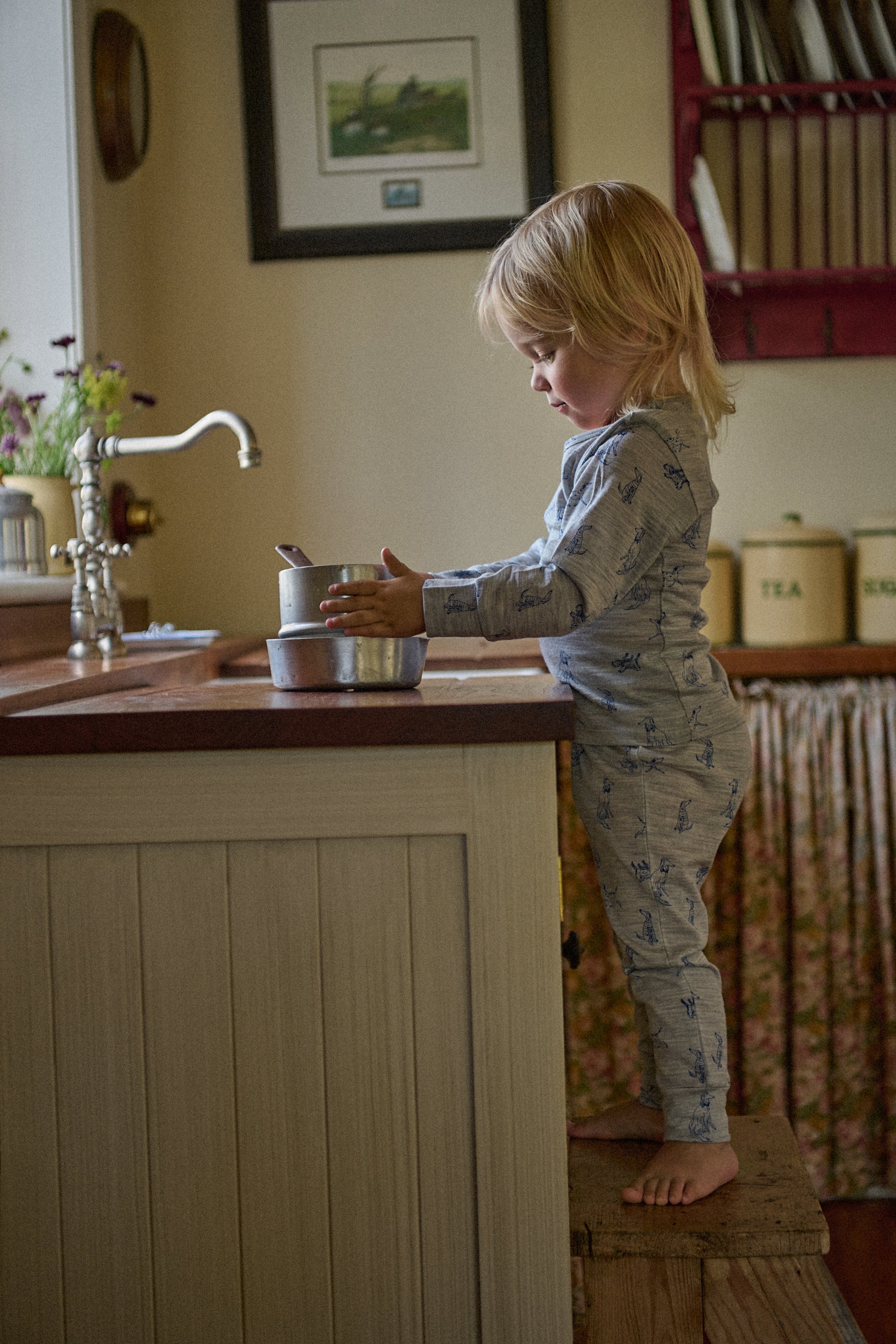 Merino Essentials 2Pc Pyjamas - Best Friend Print Merino