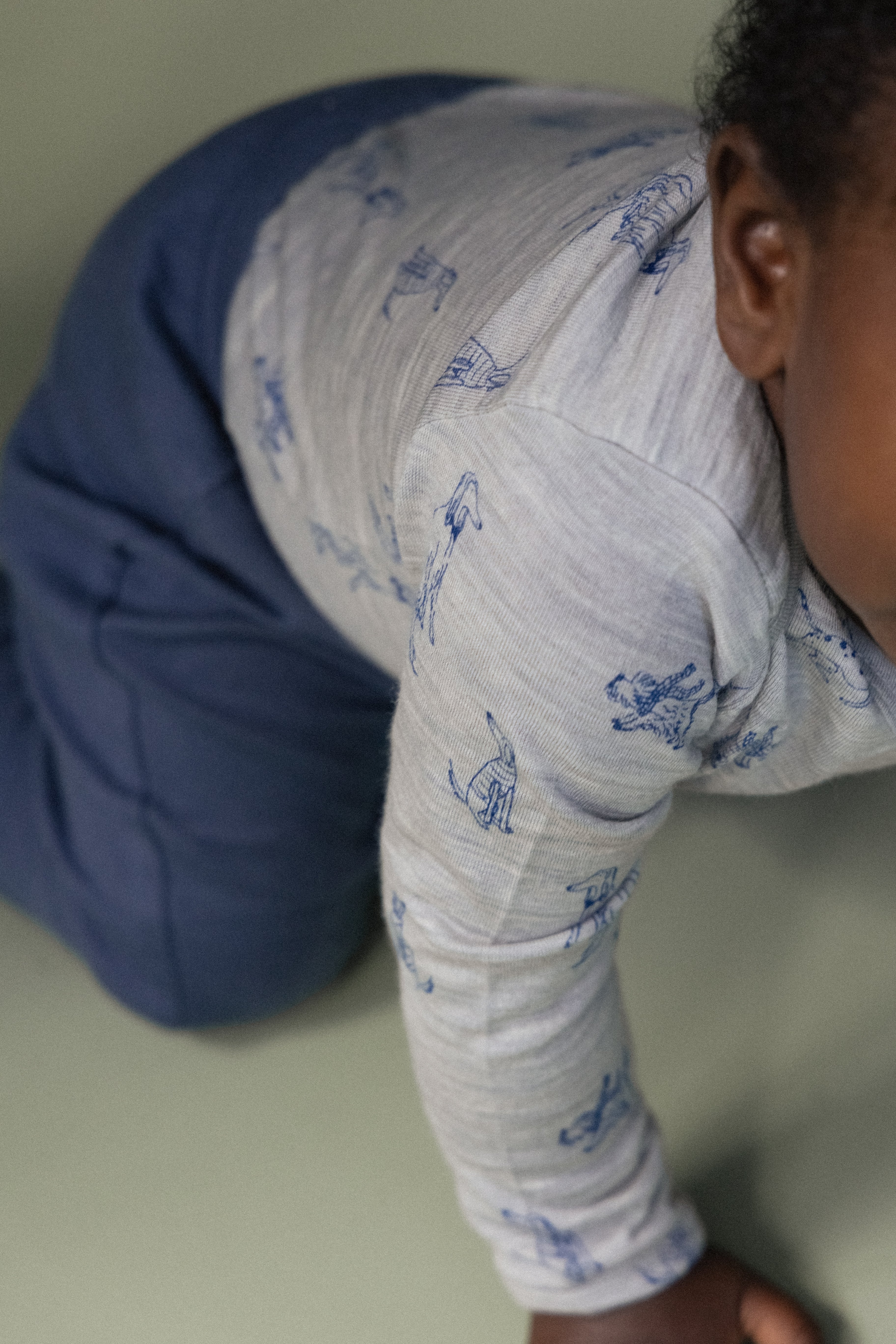 Merino Essentials Long Sleeve Bodysuit - Best Friend Print Merino