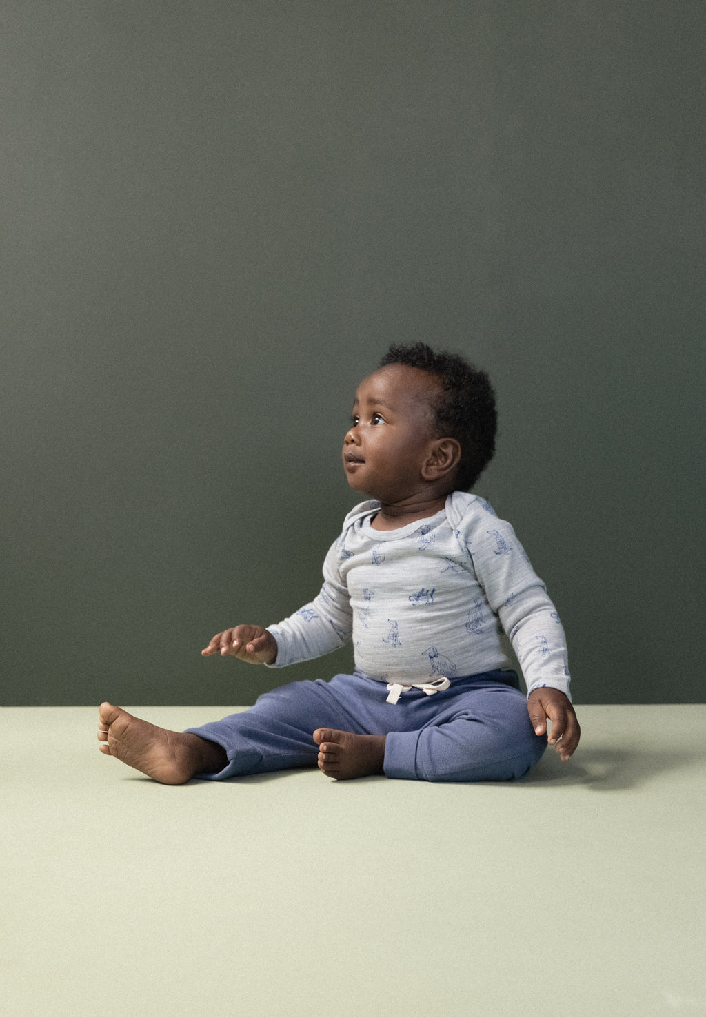 Merino Essentials Long Sleeve Bodysuit - Best Friend Print Merino