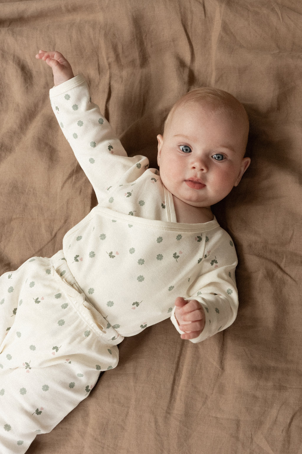Footed Rompers - Lucky Print