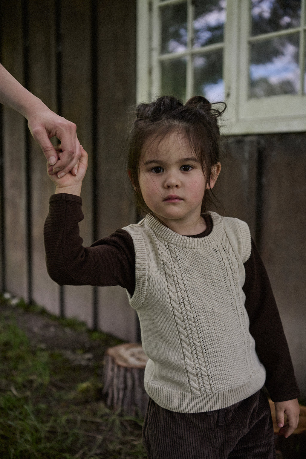 Walter Vest - Oatmeal Marl Cable Knit