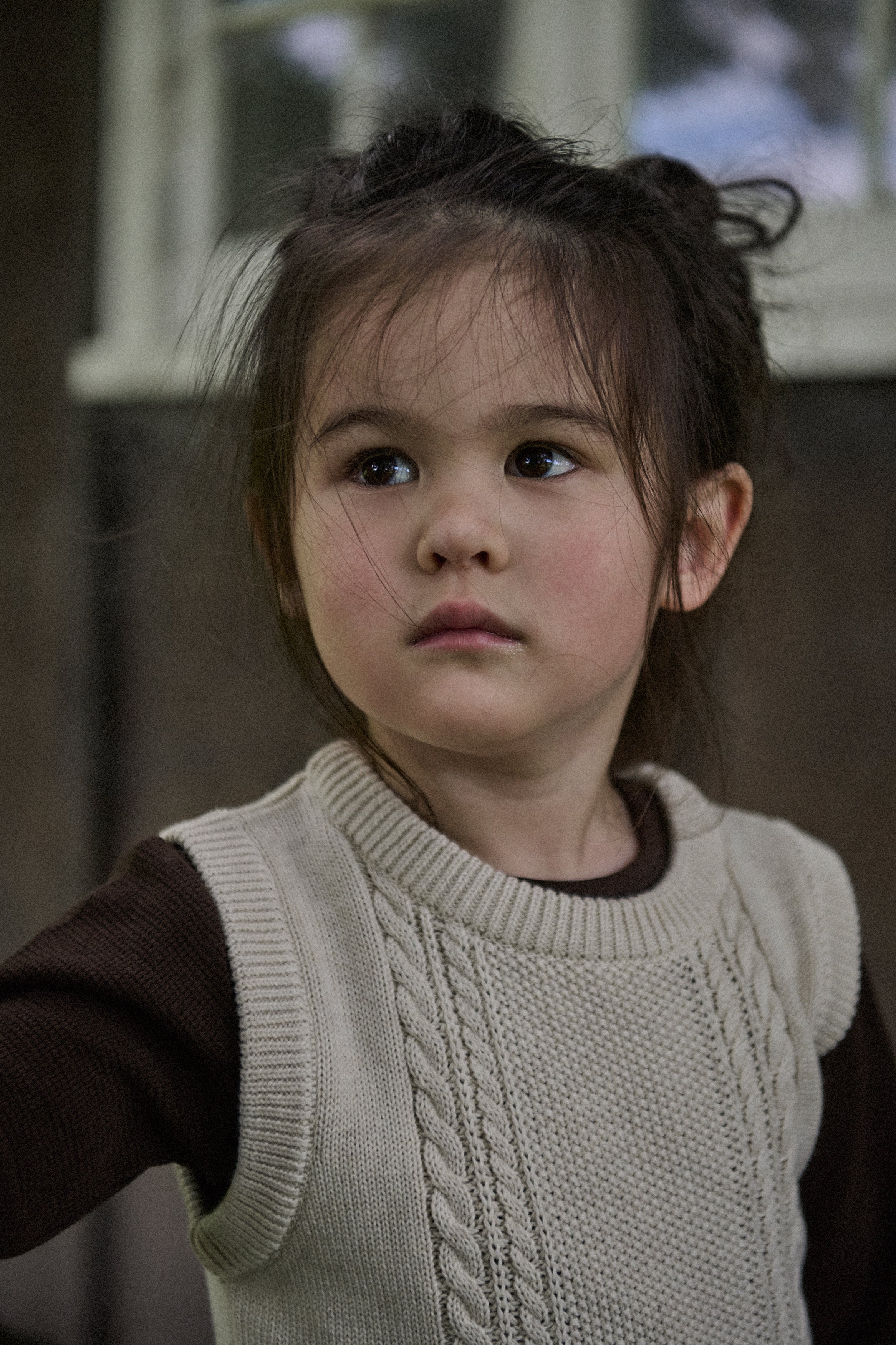 Walter Vest - Oatmeal Marl Cable Knit