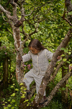 Pippin Pants Briarwood Heron Print