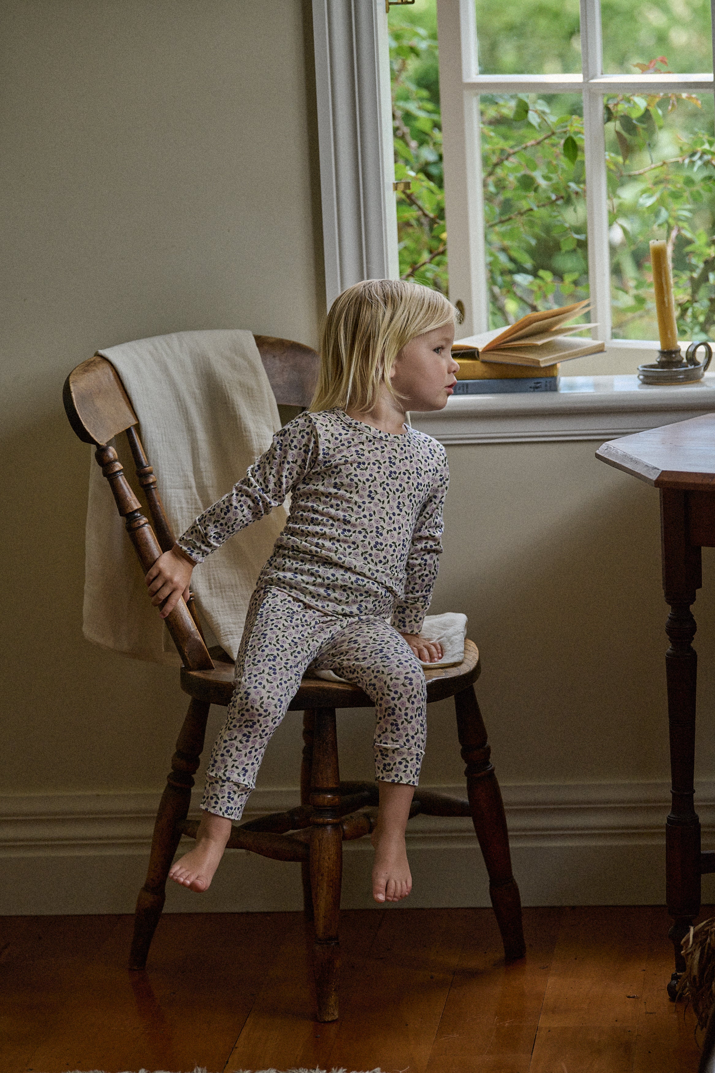 Long Sleeve Pyjamas Briarwood Lilac Print