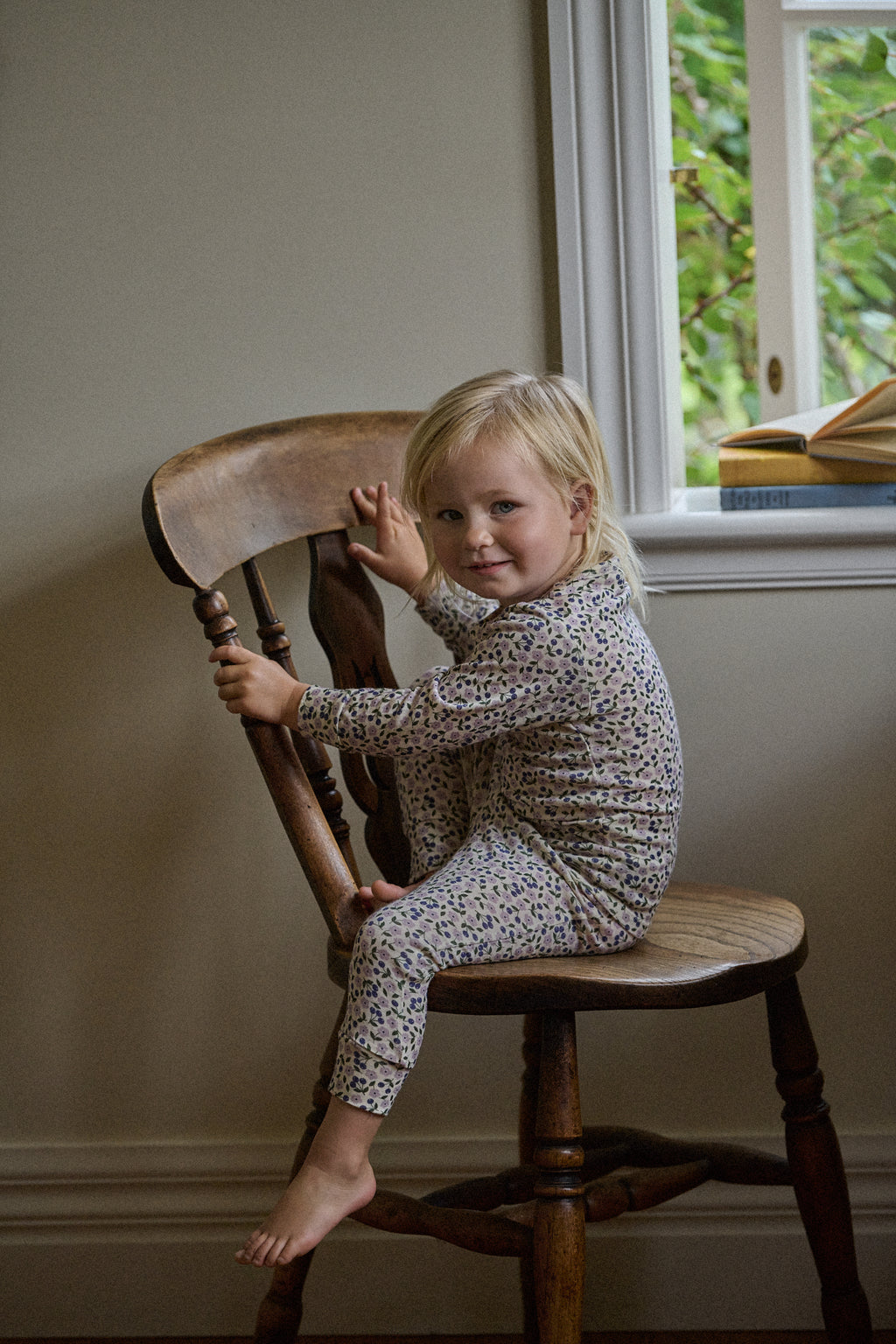 Long Sleeve Pyjamas Briarwood Lilac Print