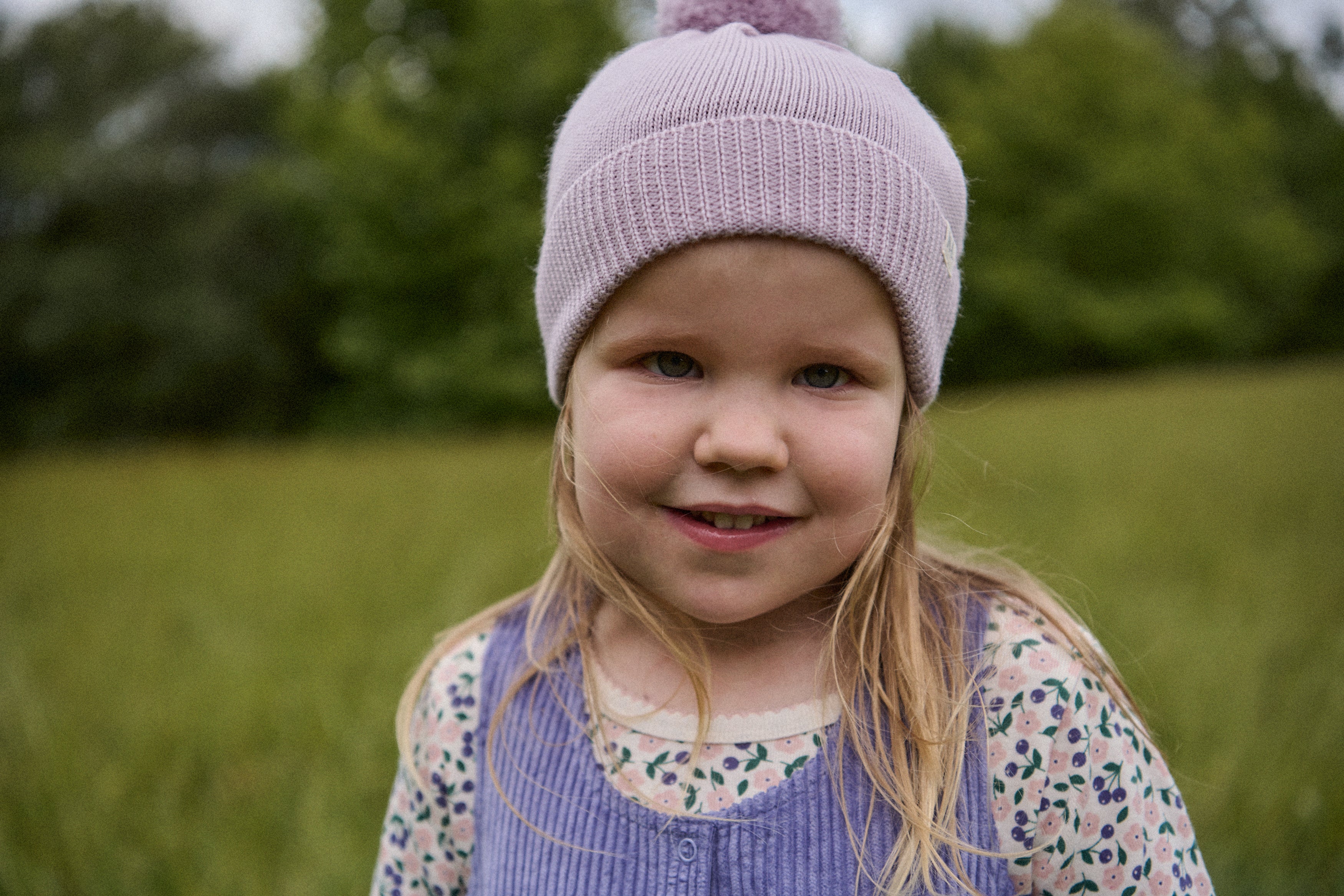 Alpine Pom Pom Beanie Lilac