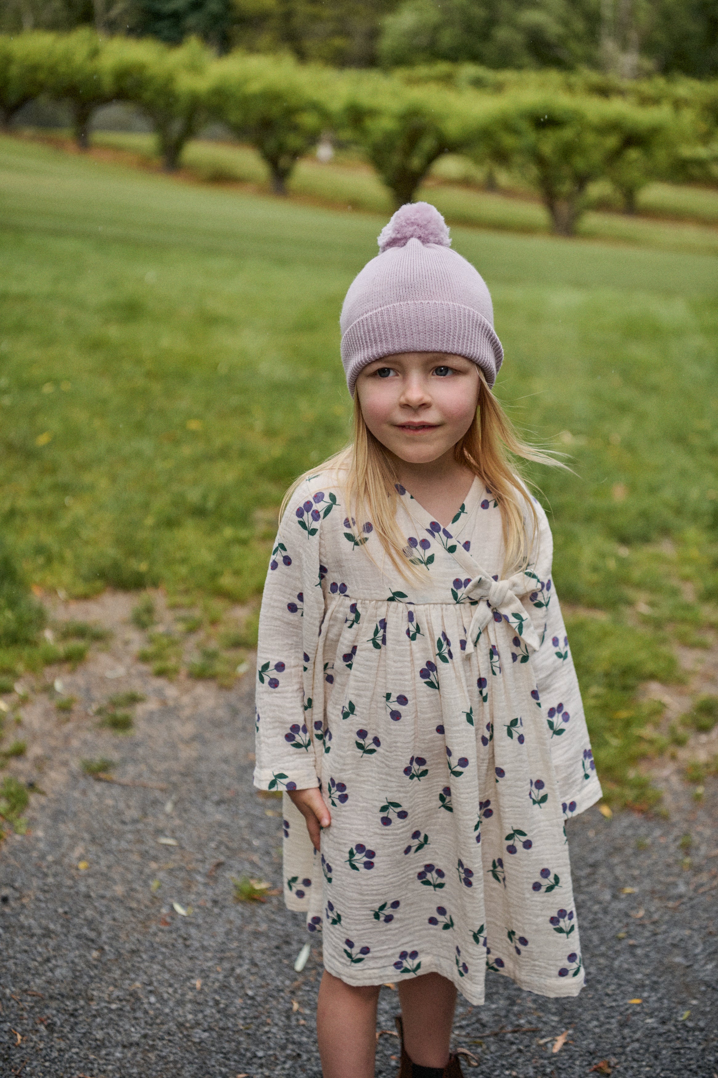 Mabel Dress - Winter Berry Natural Print