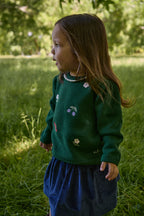 Long Sleeve Twirl Dress - Winter Berry Navy Print