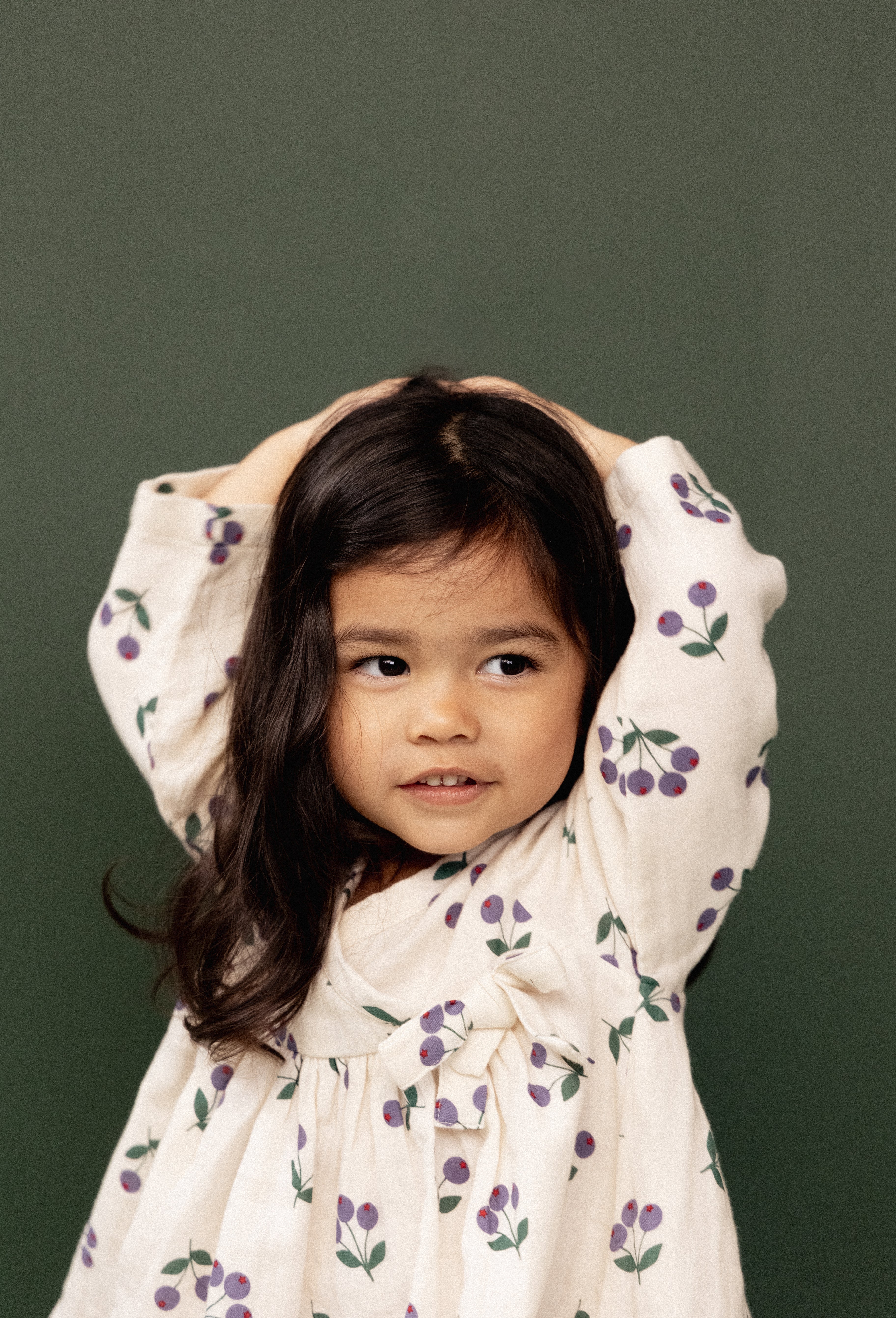 Mabel Dress - Winter Berry Natural Print