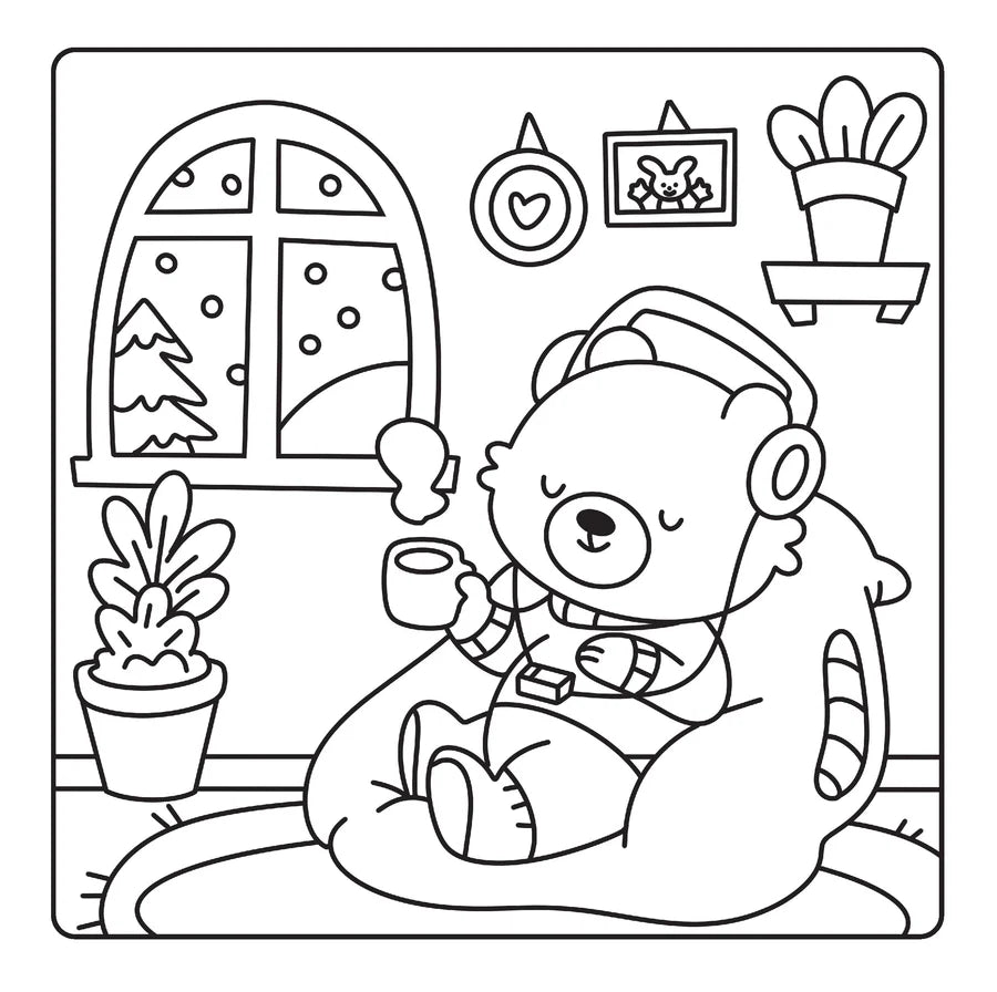 Happy Days - Scooty Cuties Cosy Colouring Kit