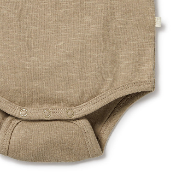 Wilson and Frenchy Driftwood Organic Pocket Bodysuit