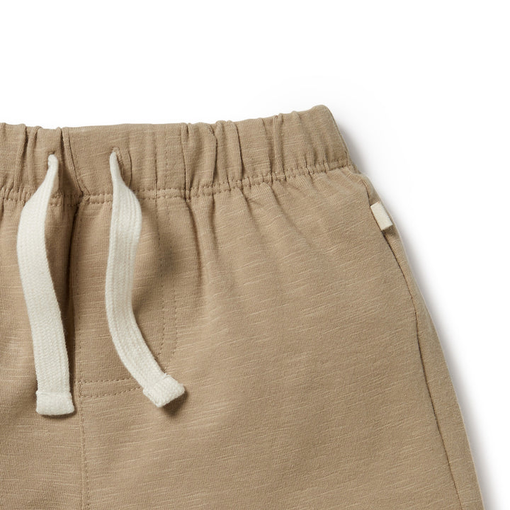 Wilson and Frenchy Driftwood Organic Tie Front Short