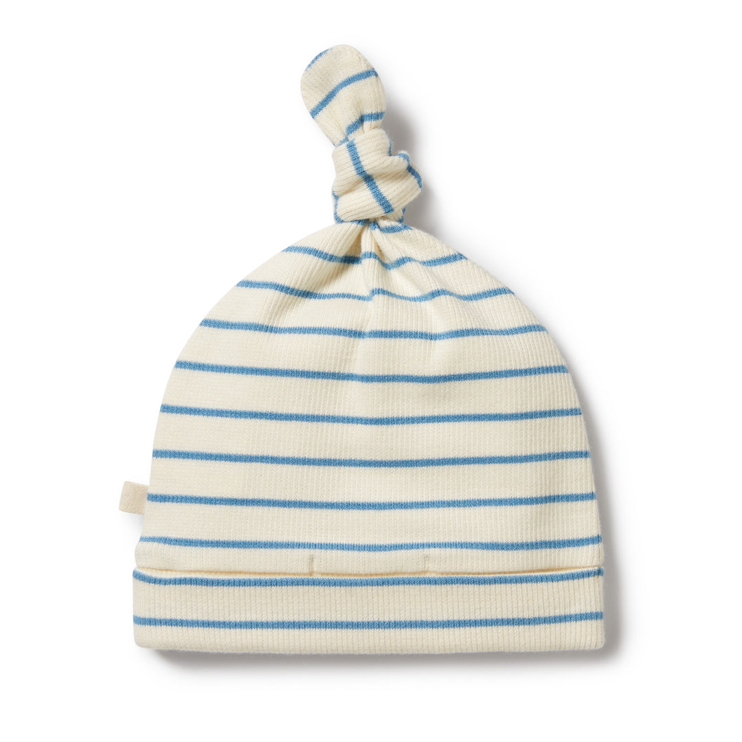 Wilson and Frenchy Petit Blue Organic Knot Hat