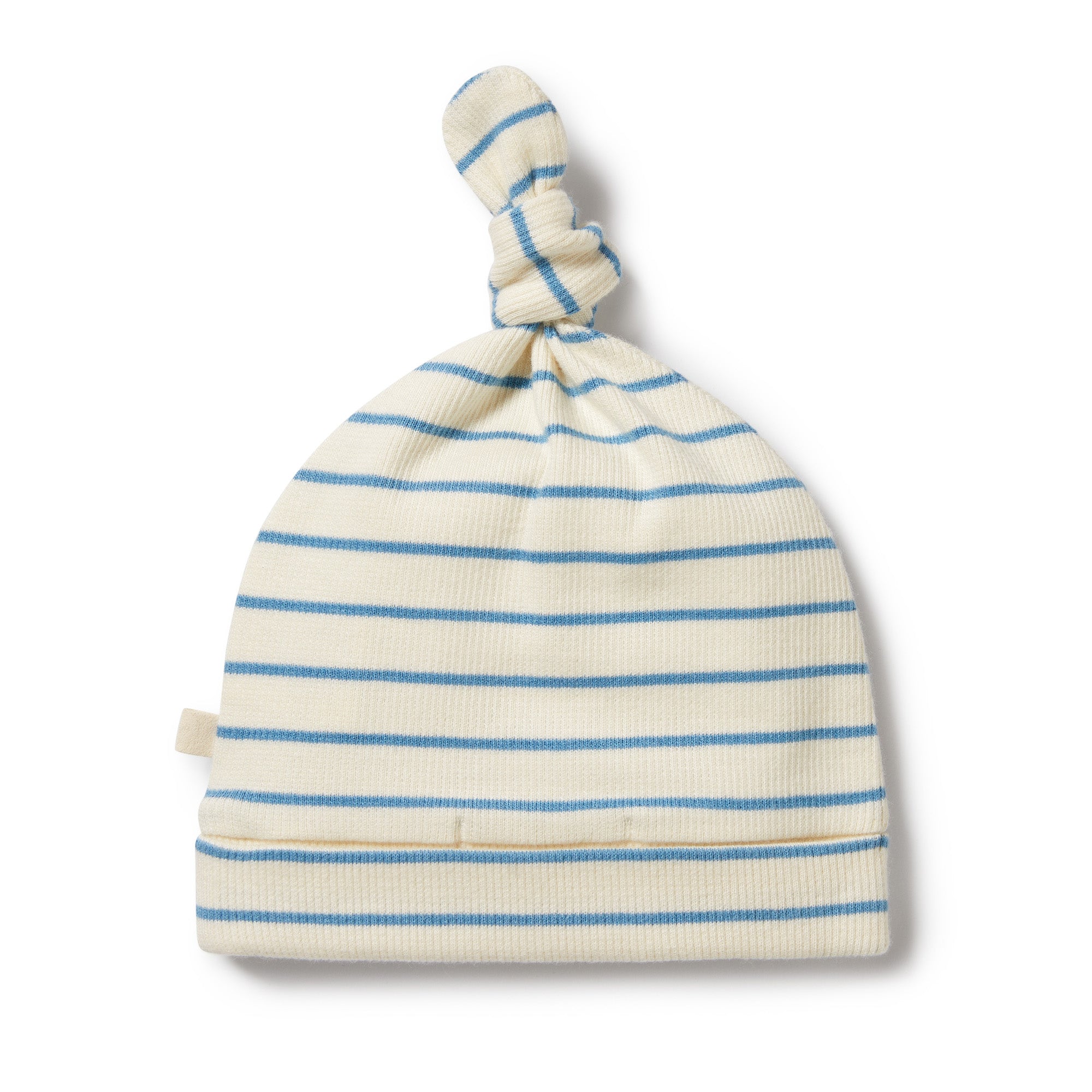 Petit Blue Organic Knot Hat