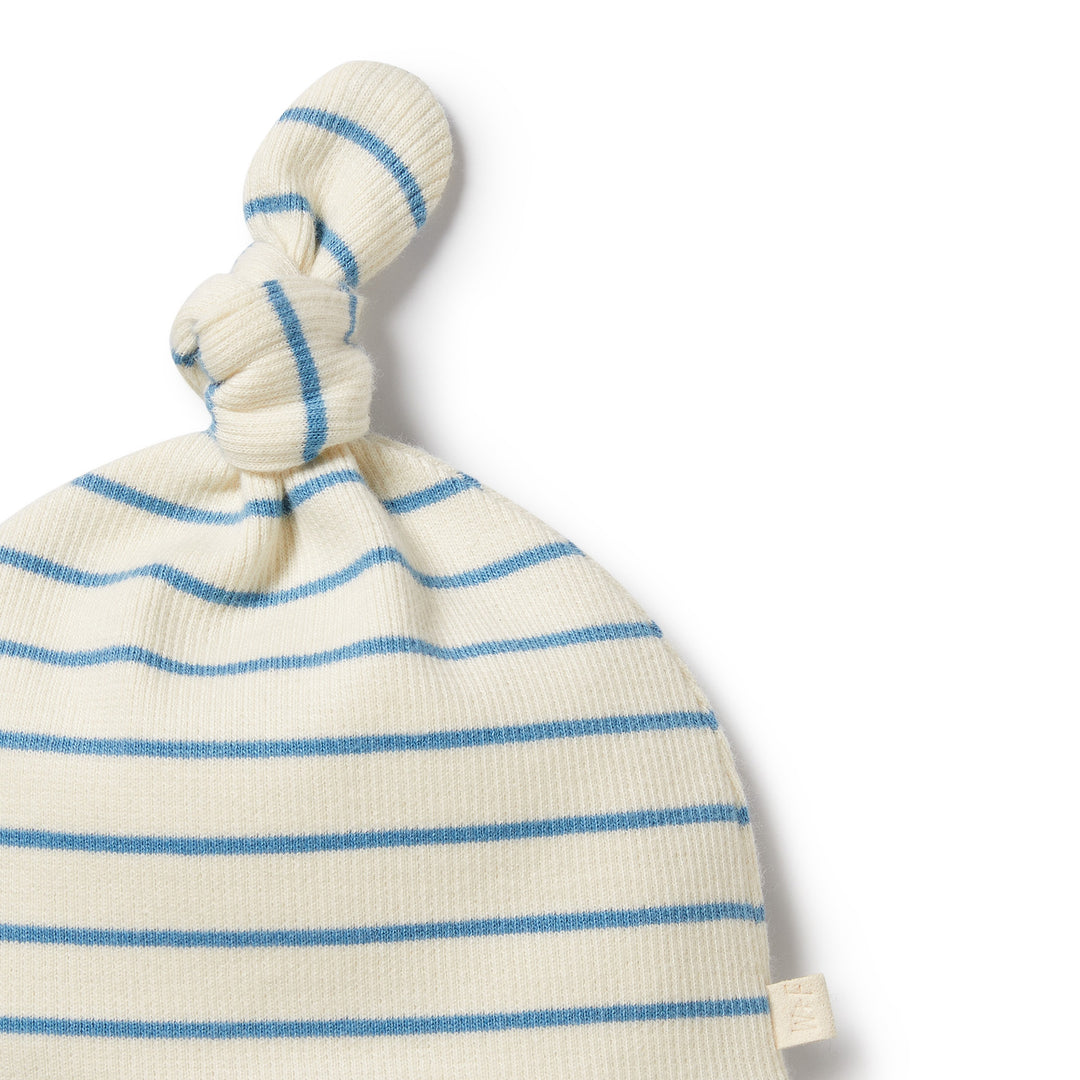 Wilson and Frenchy Petit Blue Organic Knot Hat