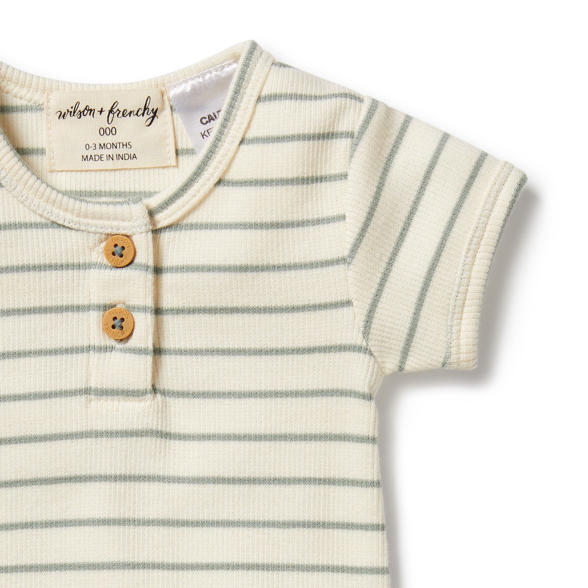 Petit Sage Organic Henley Bodysuit