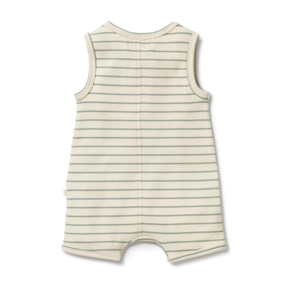 Wilson and Frenchy Petit Sage Organic Henley Growsuit