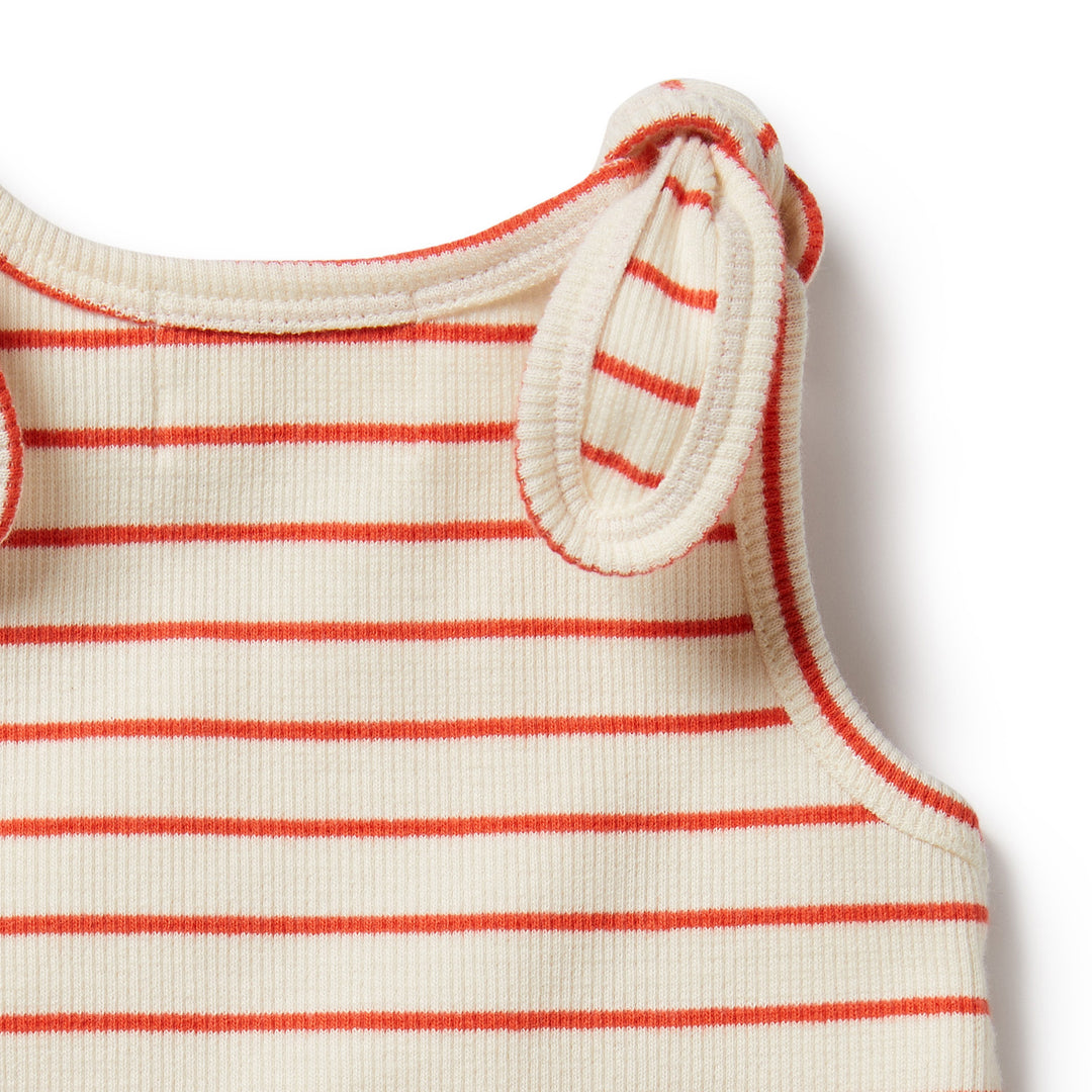 Wilson and Frenchy Petit Rouge Organic Tie Singlet