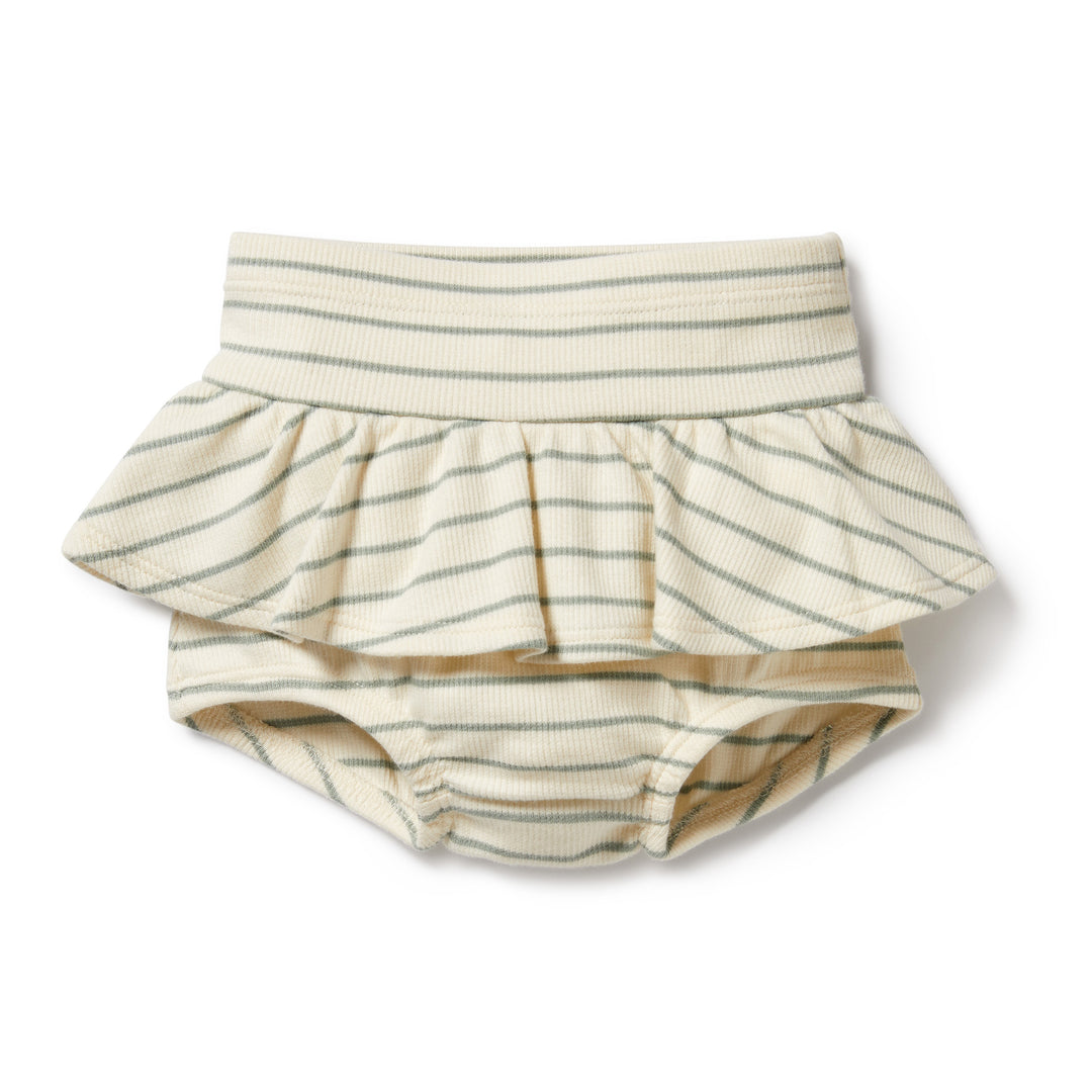 Wilson and Frenchy Petit Sage Organic Ruffle Nappy Pant