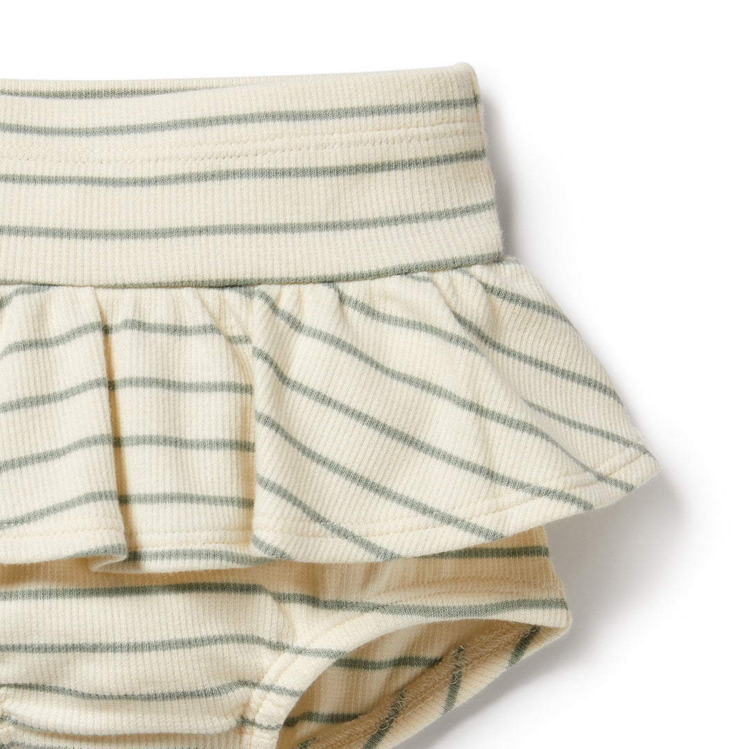 Wilson and Frenchy Petit Sage Organic Ruffle Nappy Pant