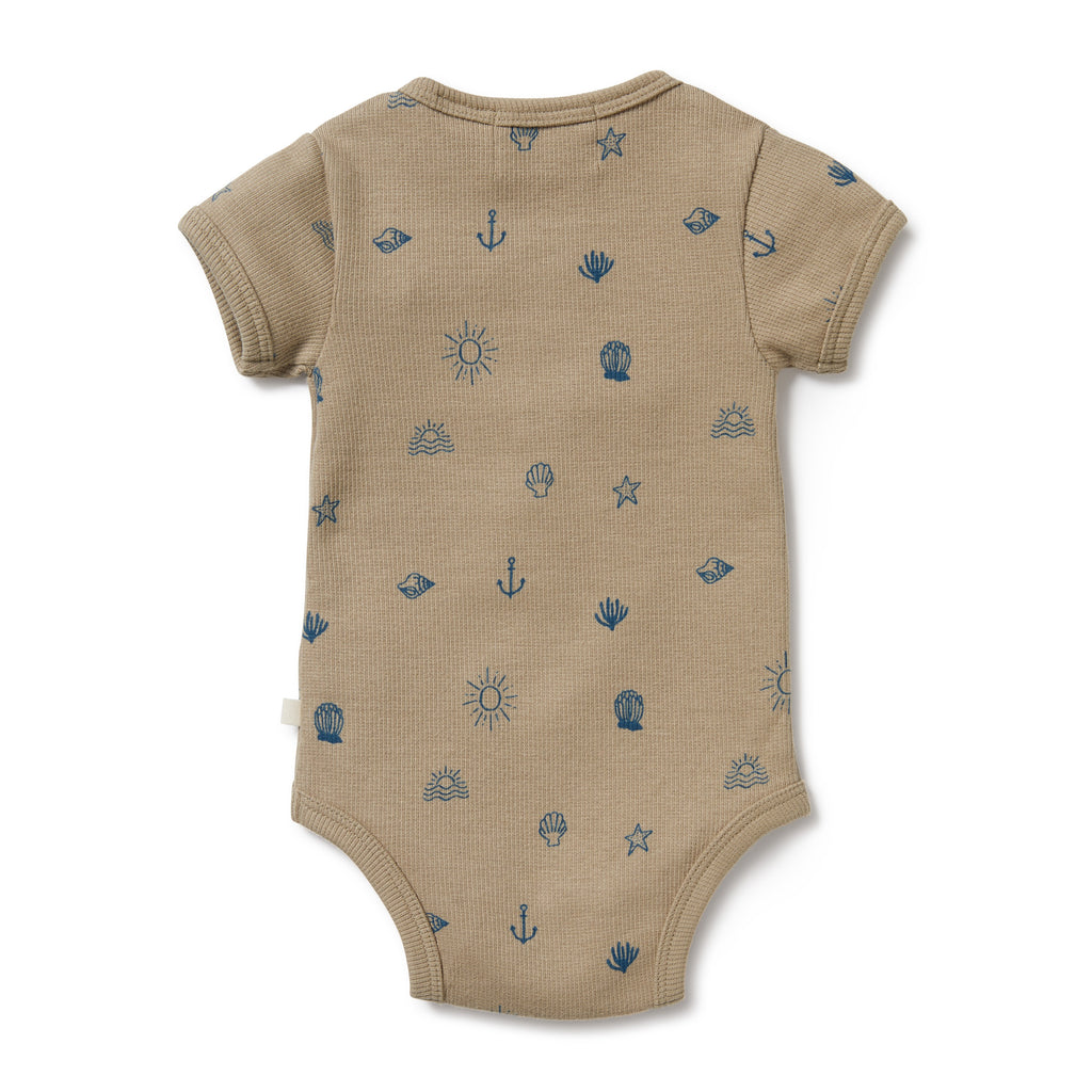 Summer Days Organic Henley Bodysuit