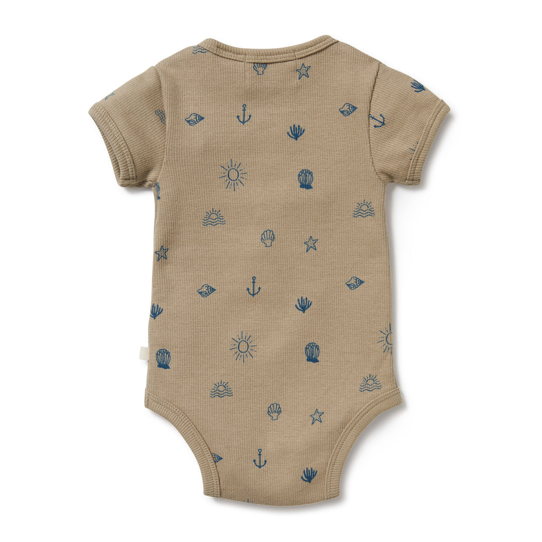 Wilson and Frenchy Summer Days Organic Henley Bodysuit