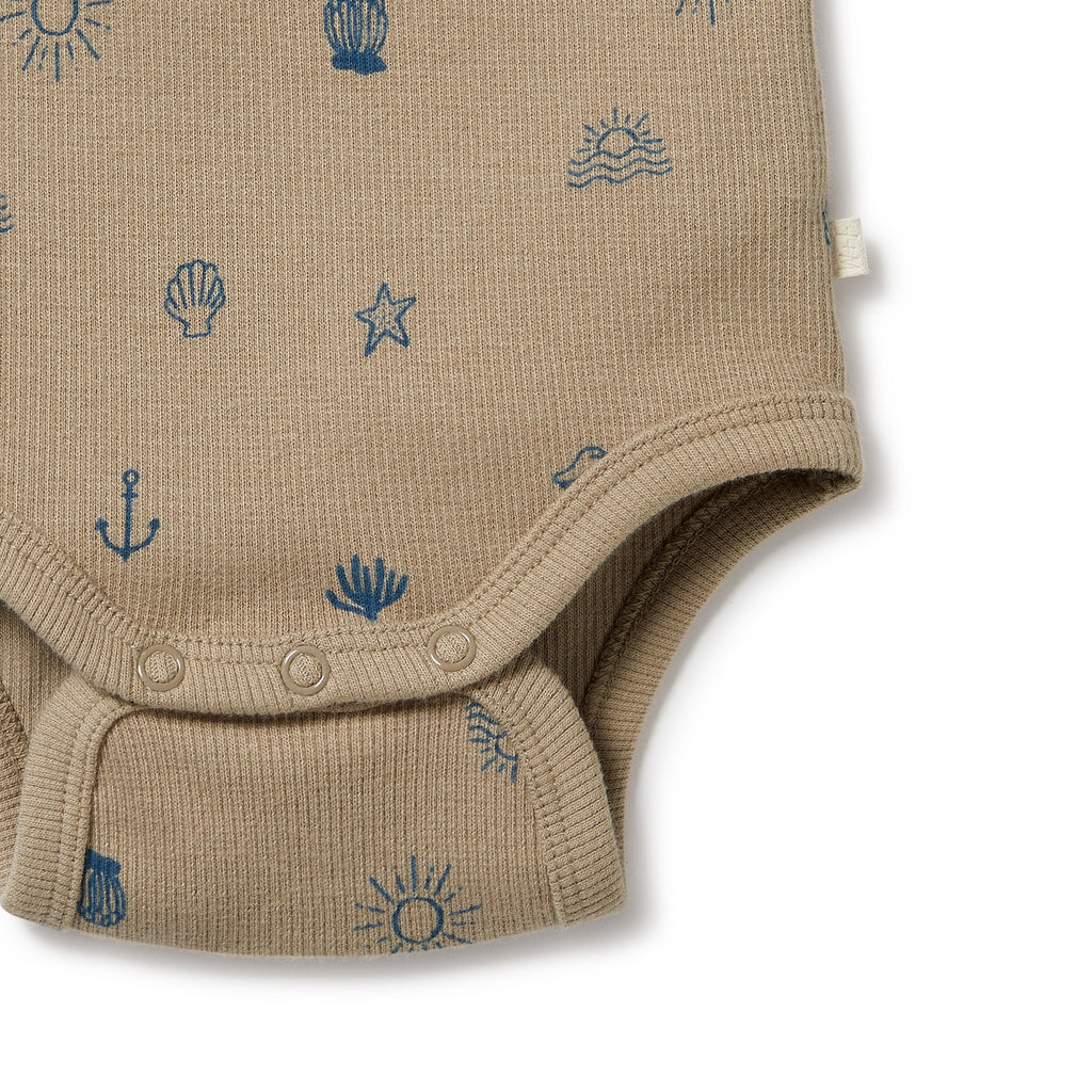 Summer Days Organic Henley Bodysuit