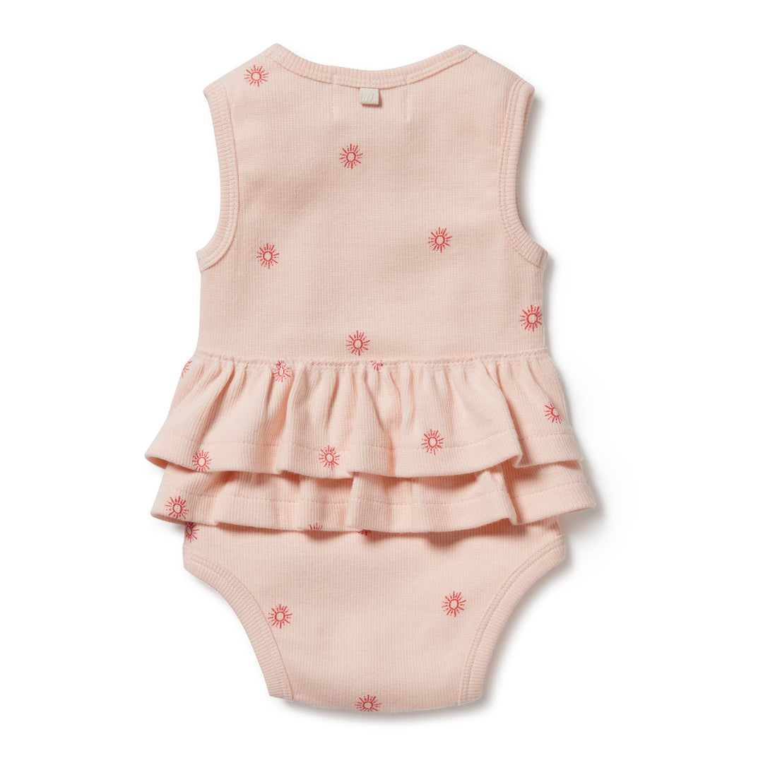 Wilson and Frenchy Petit Soleil Organic Ruffle Bodysuit