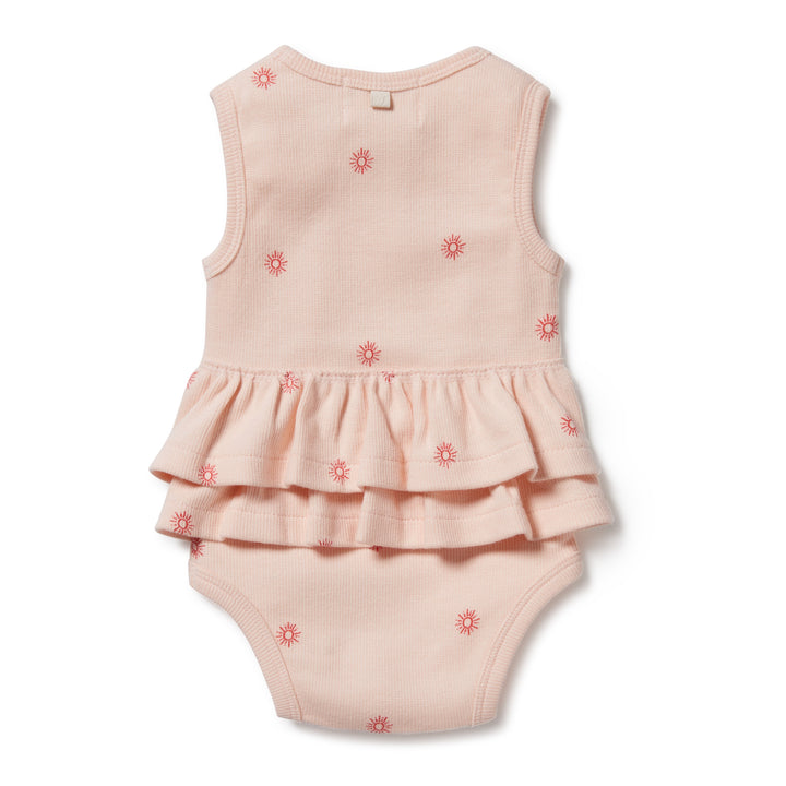 Wilson and Frenchy Petit Soleil Organic Ruffle Bodysuit