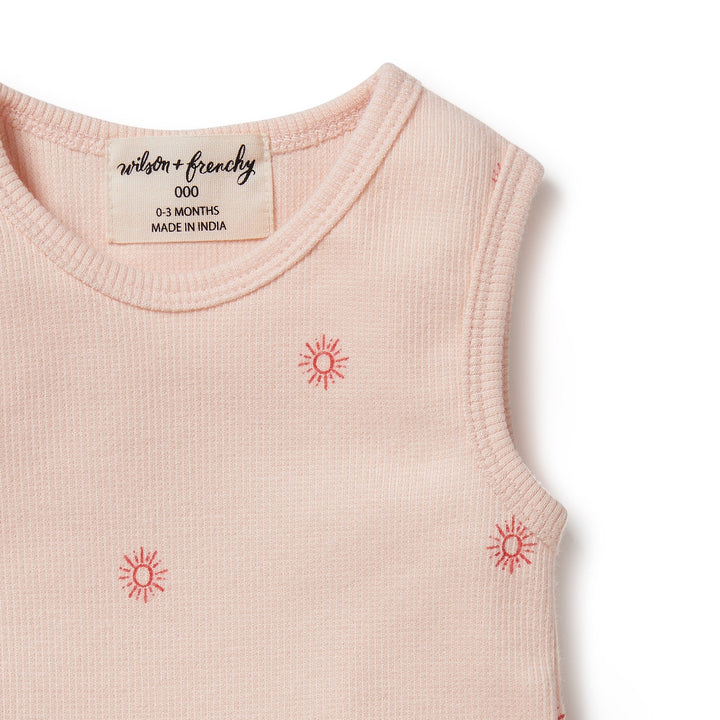 Wilson and Frenchy Petit Soleil Organic Ruffle Bodysuit