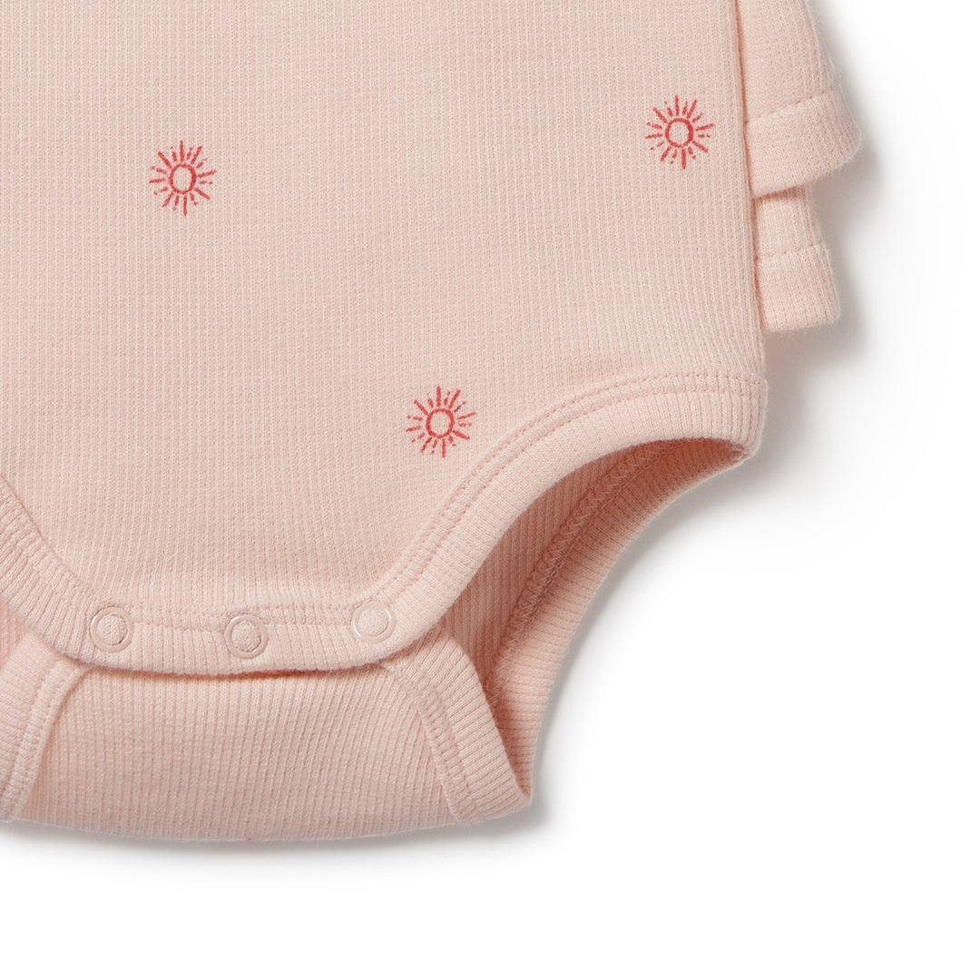 Wilson and Frenchy Petit Soleil Organic Ruffle Bodysuit