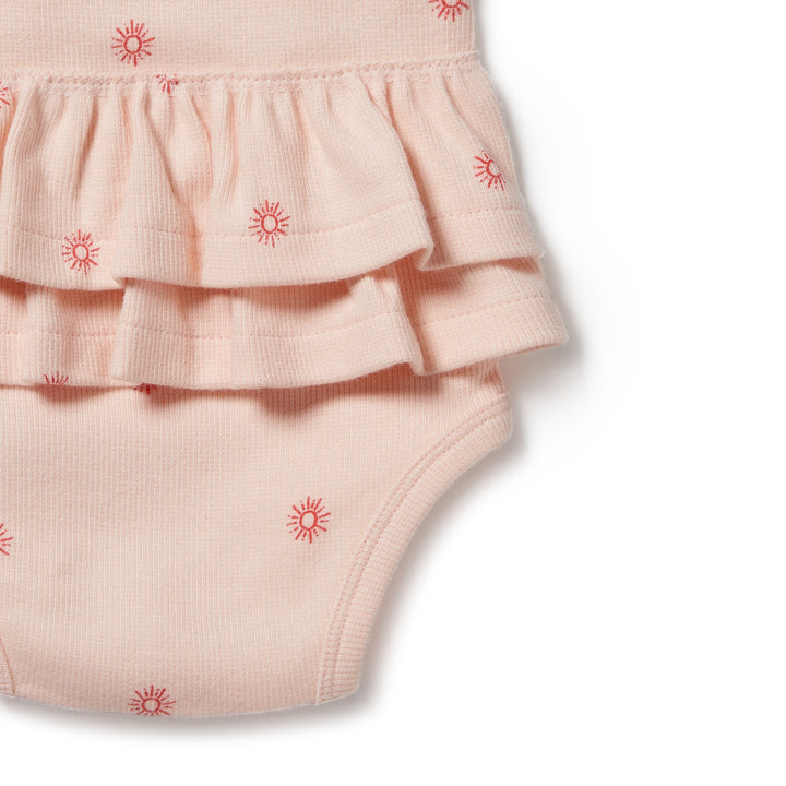 Wilson and Frenchy Petit Soleil Organic Ruffle Bodysuit