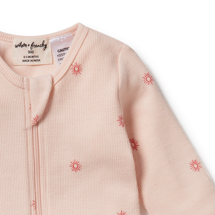 Wilson and Frenchy Petit Soleil Organic Zipsuit with Feet
