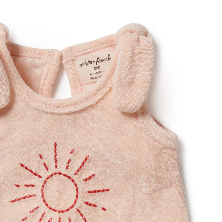 Wilson and Frenchy Sunshine Organic Terry Tie Playsuit