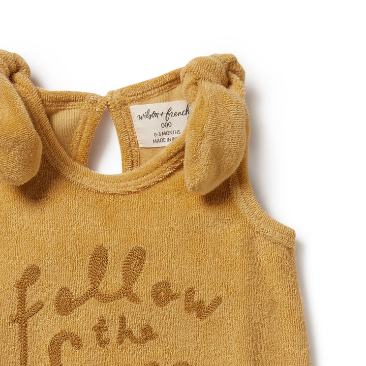 Wilson and Frenchy Follow The Sun Organic Terry Tie Playsuit