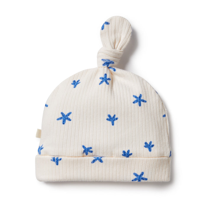 Wilson and Frenchy Little Starfish Organic Rib Knot Hat