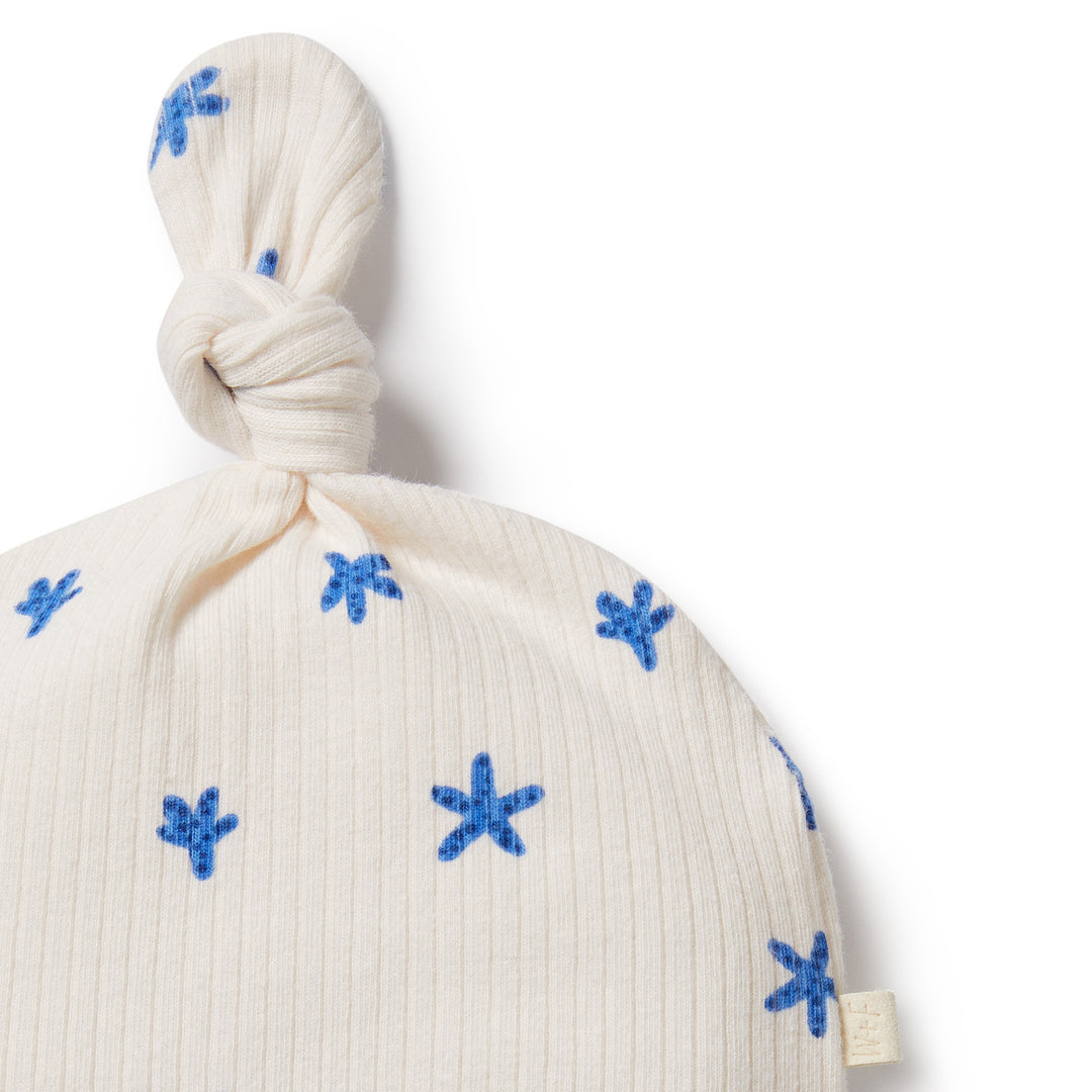 Wilson and Frenchy Little Starfish Organic Rib Knot Hat