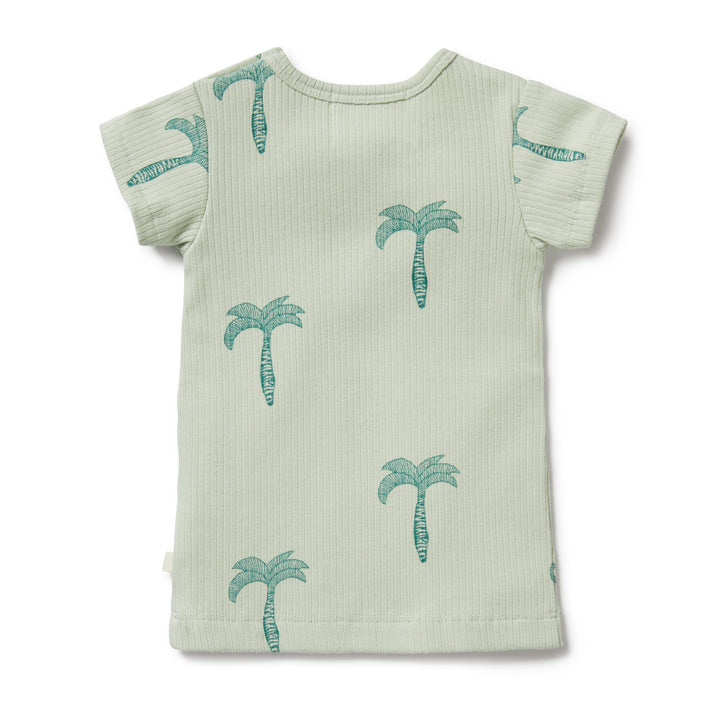 Wilson and Frenchy Palm Tree Organic Rib Tee