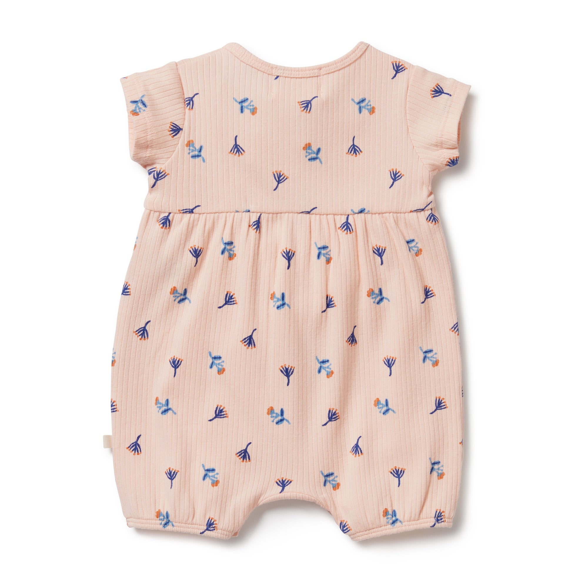 Wilson and Frenchy Little Flower Organic Rib Playsuit