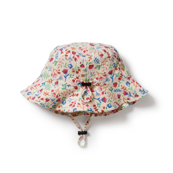 Wilson and Frenchy Tropical Garden Crinkle Sunhat