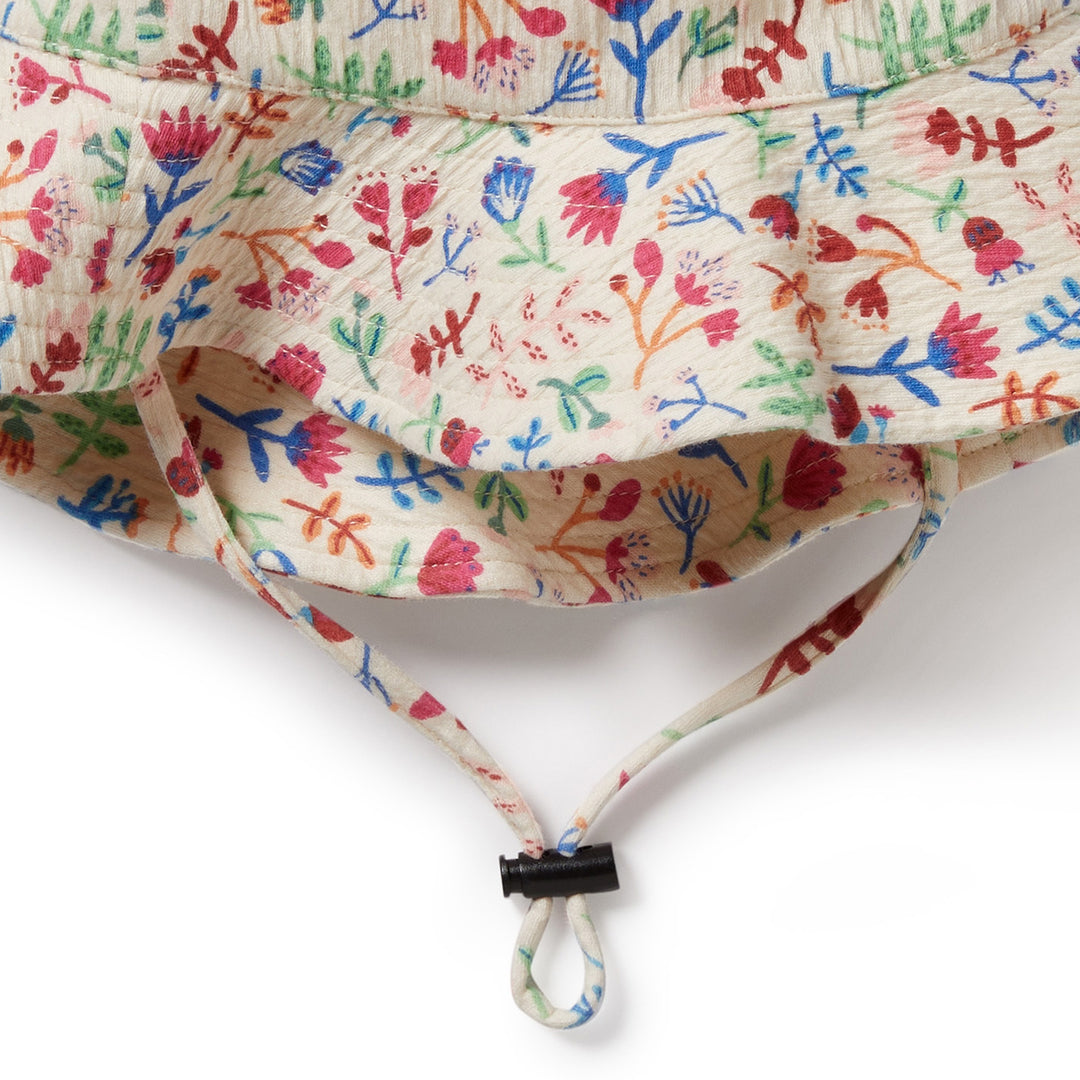 Wilson and Frenchy Tropical Garden Crinkle Sunhat