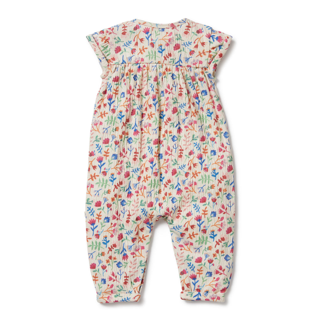 Tropical Garden Crinkle Jumpsuit