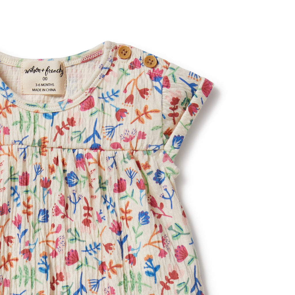 Tropical Garden Crinkle Jumpsuit