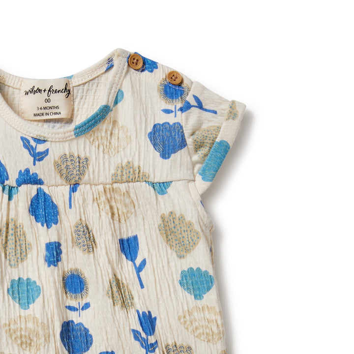 Wilson and Frenchy Ocean Breeze Crinkle Jumpsuit