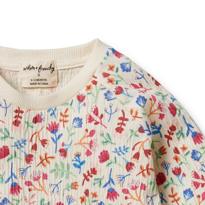 Wilson and Frenchy Tropical Garden Crinkle Sweat