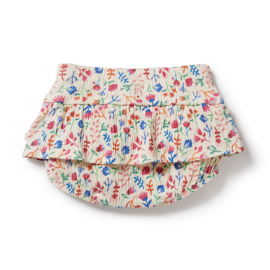 Wilson and Frenchy Tropical Garden Crinkle Ruffle Nappy Pant