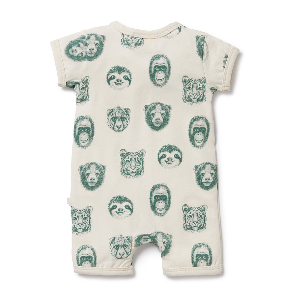 Wilson and Frenchy Hello Jungle Organic Boyleg Zipsuit