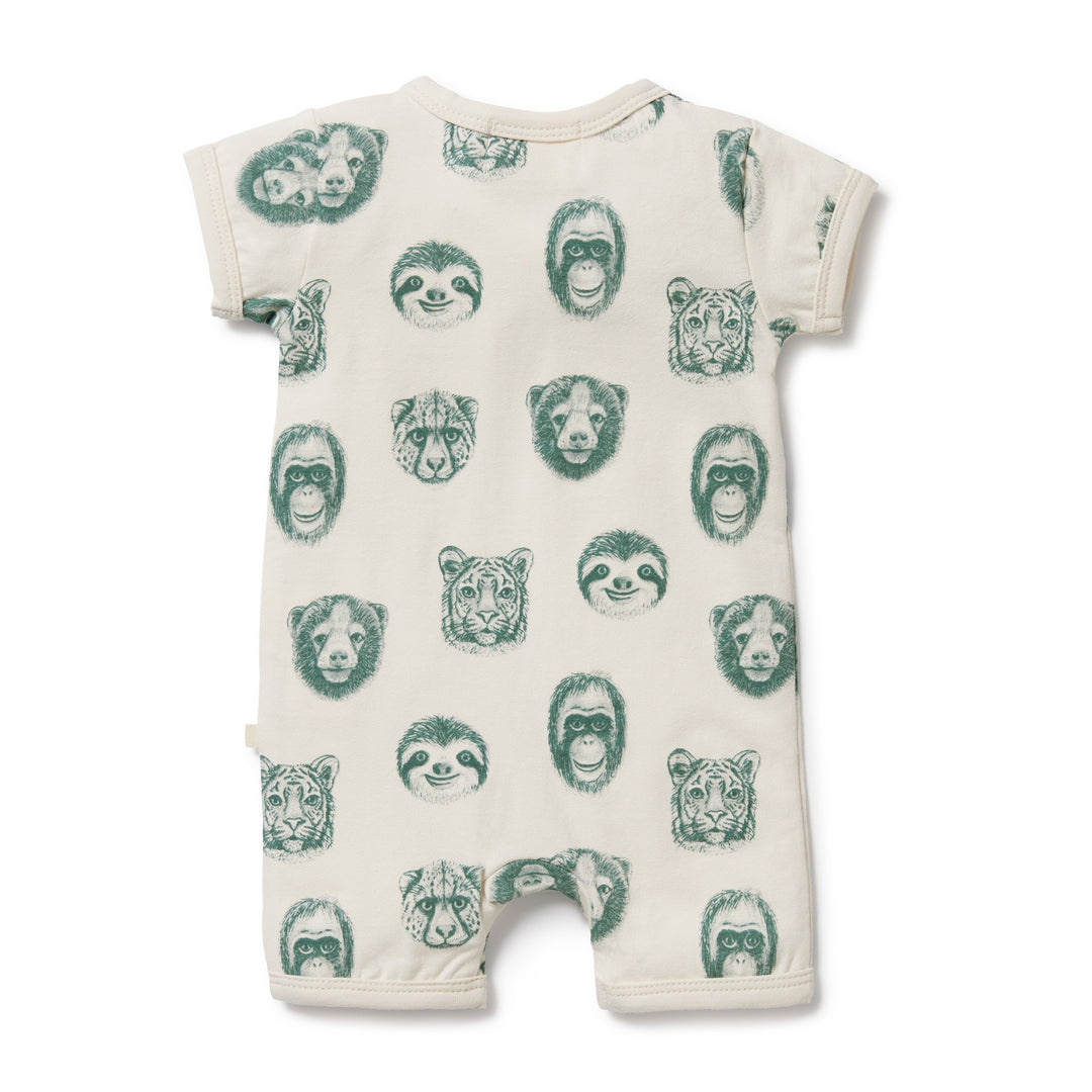 Wilson and Frenchy Hello Jungle Organic Boyleg Zipsuit