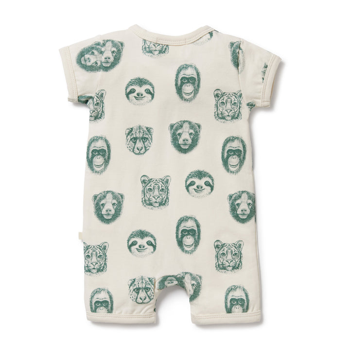 Wilson and Frenchy Hello Jungle Organic Boyleg Zipsuit